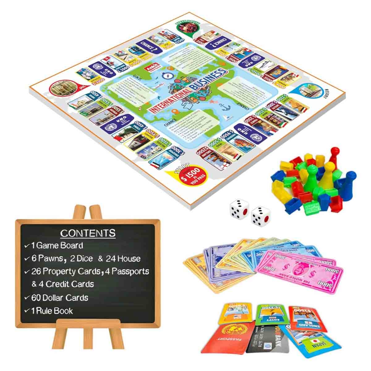 Ankit Toys 15″ International Business Board Game Unisex, 5-7 Years