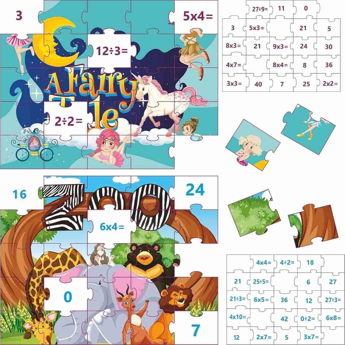 Ankit Toys Board Game + Jigsaw Puzzle with Ravensburger Spinosaurus & Construction Site Puzzle Bundle Unisex, 5-7 Years