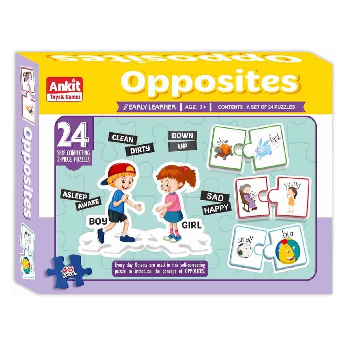 Ankit Toys Chess with Early Learner Opposites + Ravensburger Dream Big + Melissa & Doug Puzzle Bundle Unisex, 8-10 Years