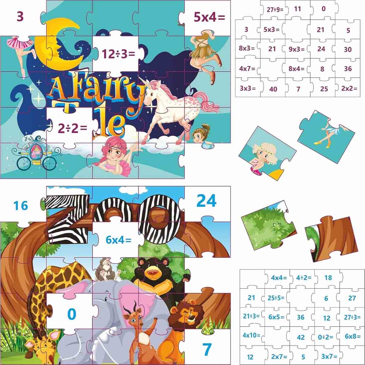 Ankit Toys Early Learner 4 in 1 Basic Jigsaw Puzzle Unisex, 3-4 Years
