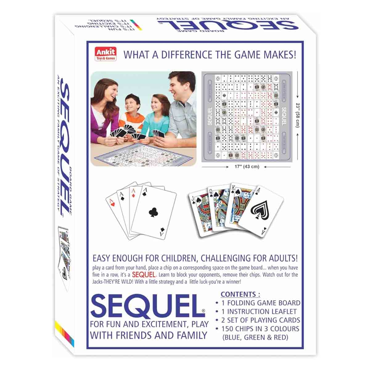 Ankit Toys Sequel Board Game Unisex, 5-7 Years