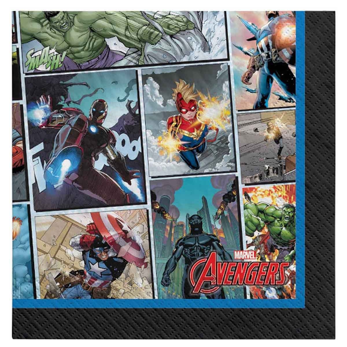 مارفل أفنجرز مناديل مشروبات باور يونيت عدد 16 قطعة