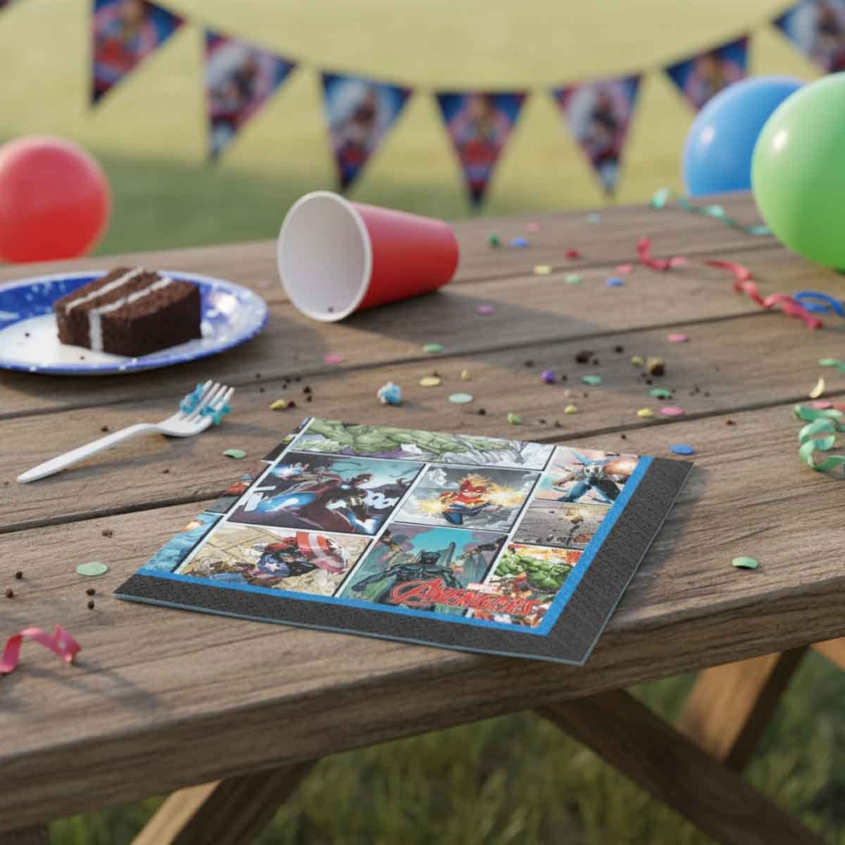 مارفل أفنجرز مناديل مشروبات باور يونيت عدد 16 قطعة