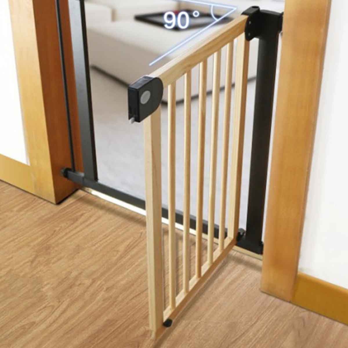 Baby Safe Black Safety Gate with 21cm Extension