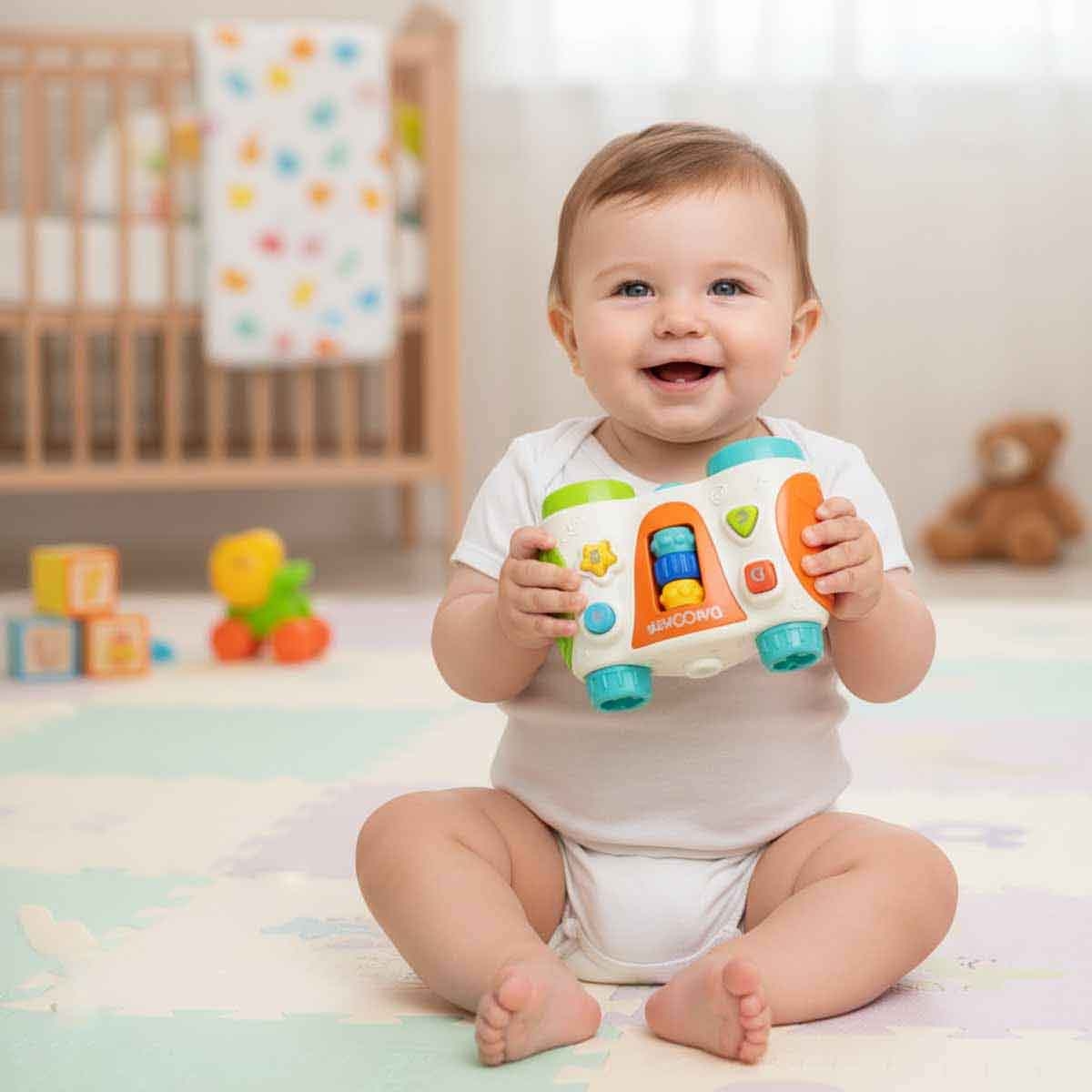 تشيمستار تلسكوب أطفال منوع مع صوت وضوء للأطفال من عمر 0-2 سنوات