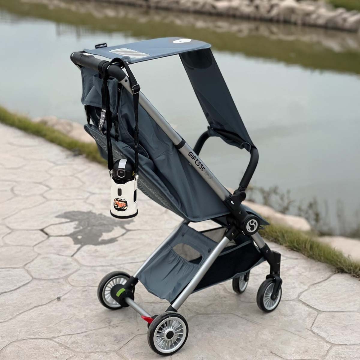 بيبي دريم عربة هدية خفيفة الوزن بلون أزرق للأطفال من عمر 0 إلى 2 سنة