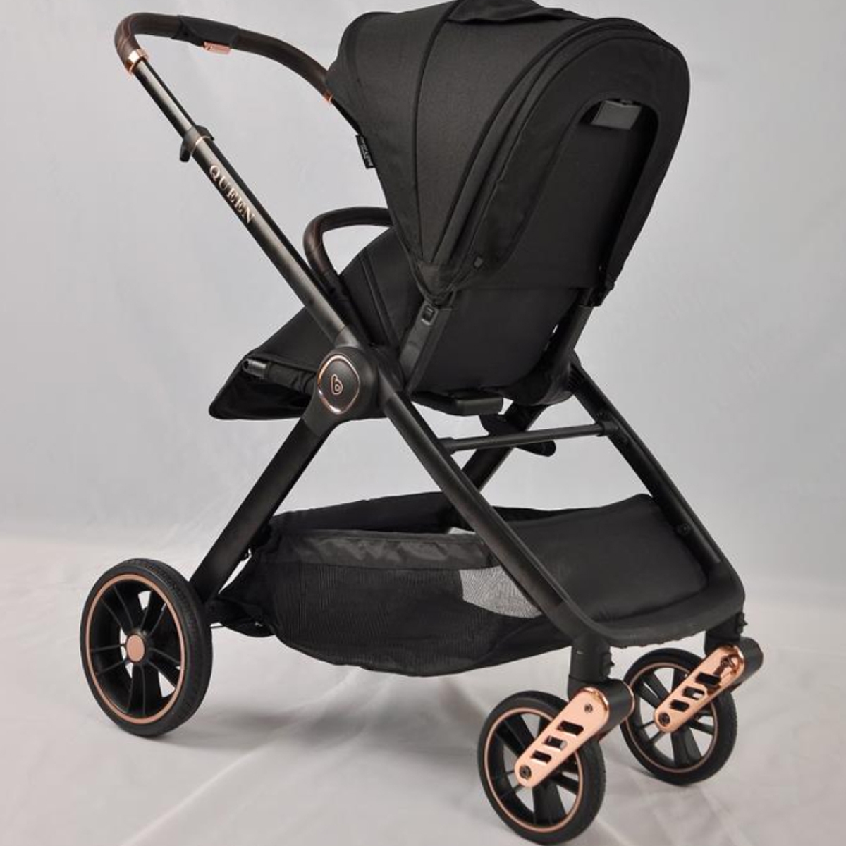 بيبي دريم عربة أطفال كوين بلون أسود للأطفال من عمر 0 إلى 2 سنة