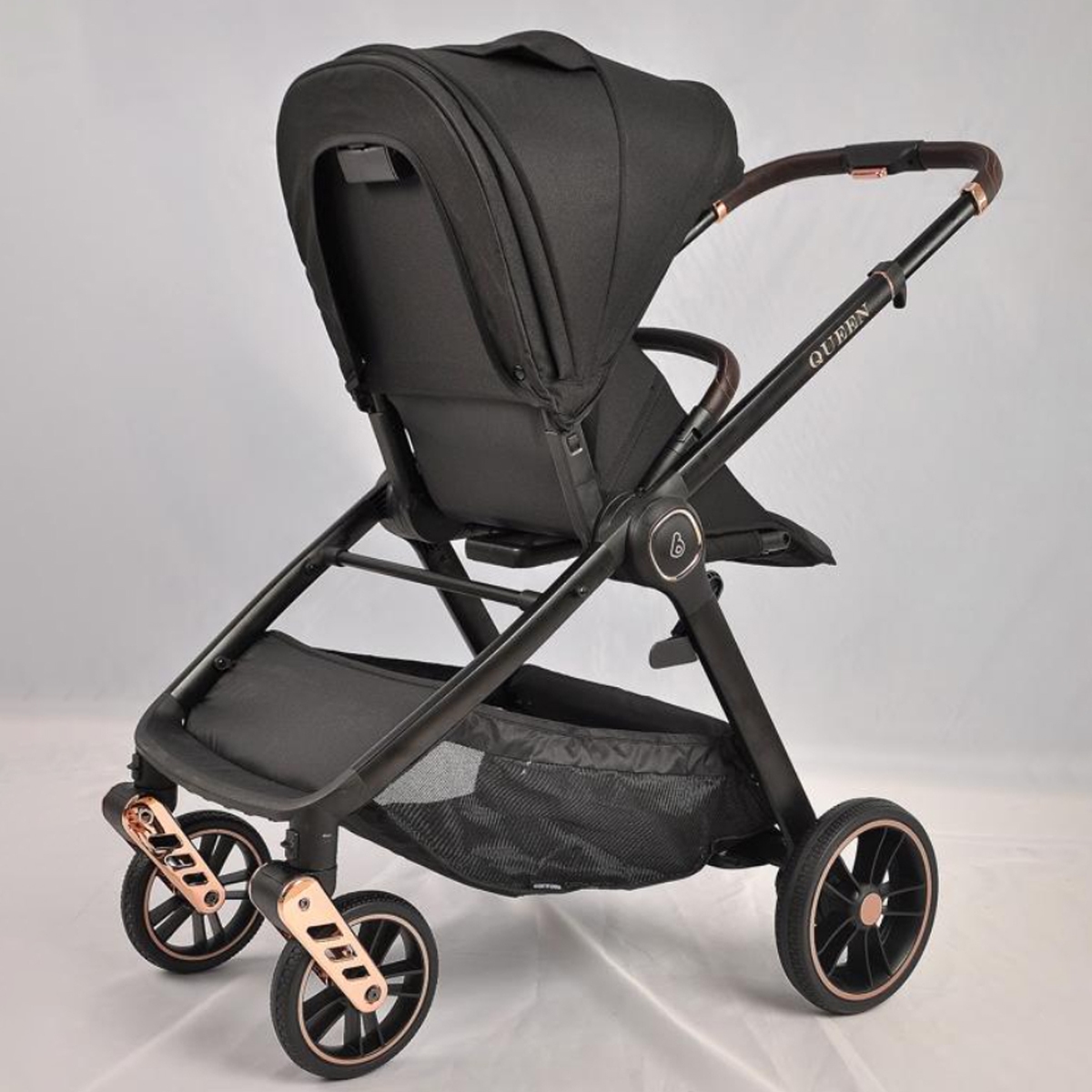 بيبي دريم عربة أطفال كوين بلون أسود للأطفال من عمر 0 إلى 2 سنة