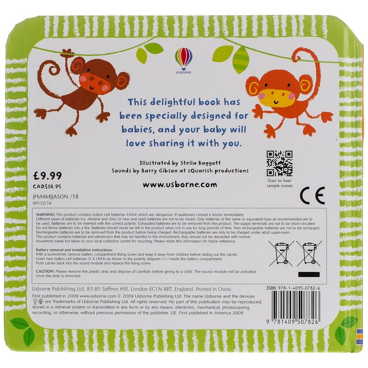 Baby's Very First Noisy Book: تأليف فيونا وات - 1 يناير 2009