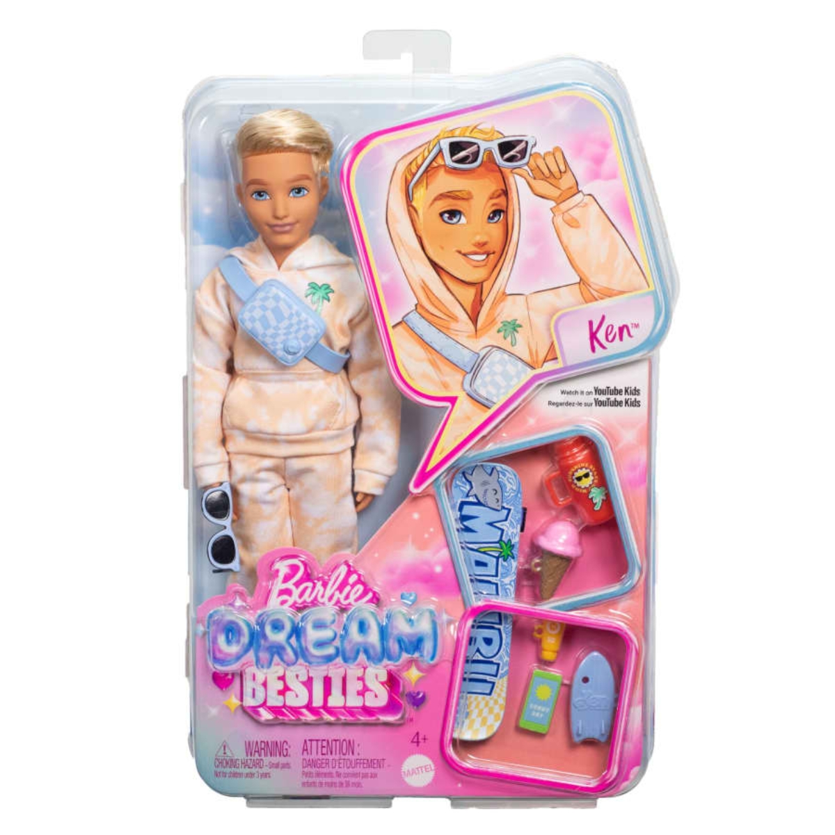 Barbie Dream Besties Ken Doll with Accessories Girls, 5-7 Years