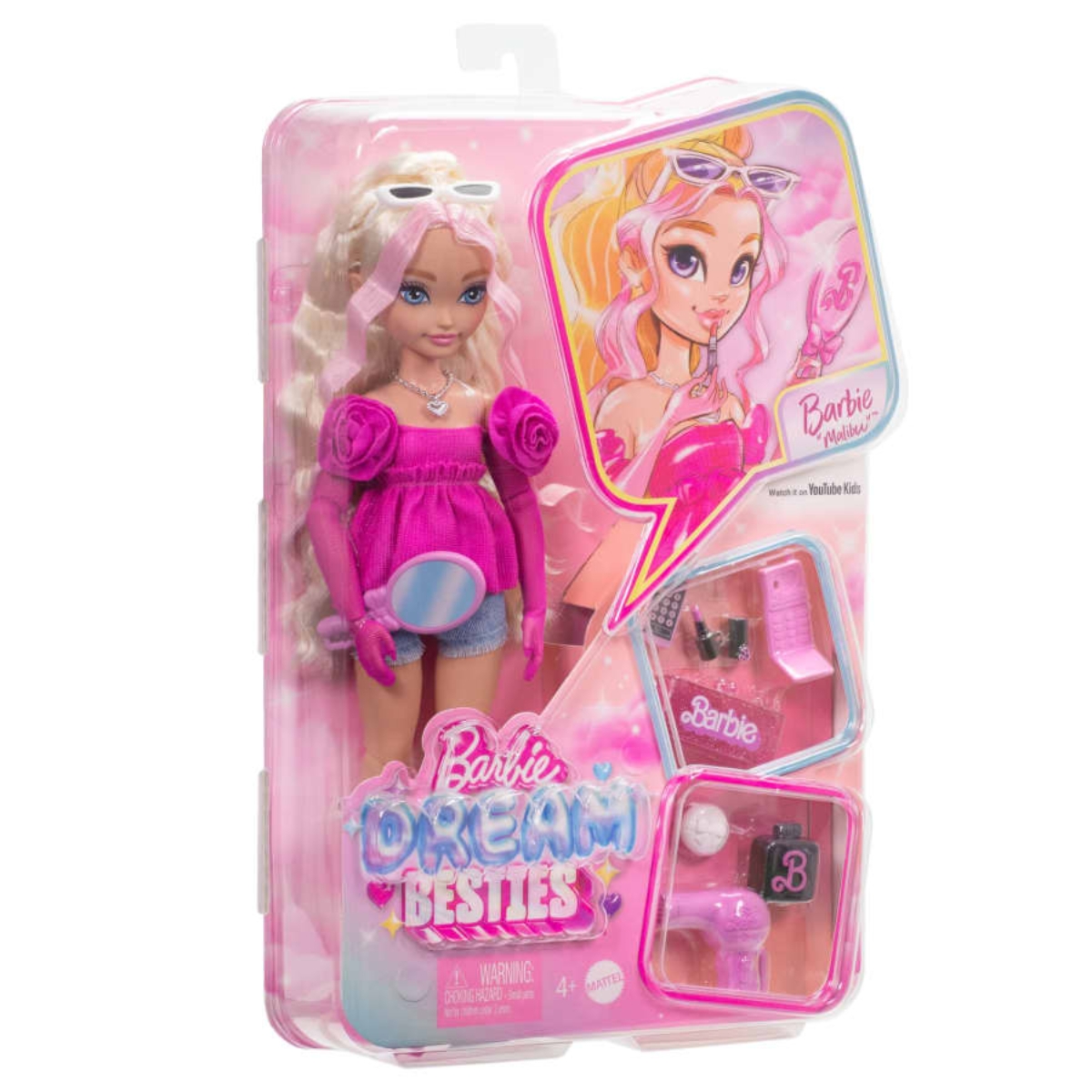 Barbie Dream Besties Malibu Doll with Accessories Girls, 5-7 Years