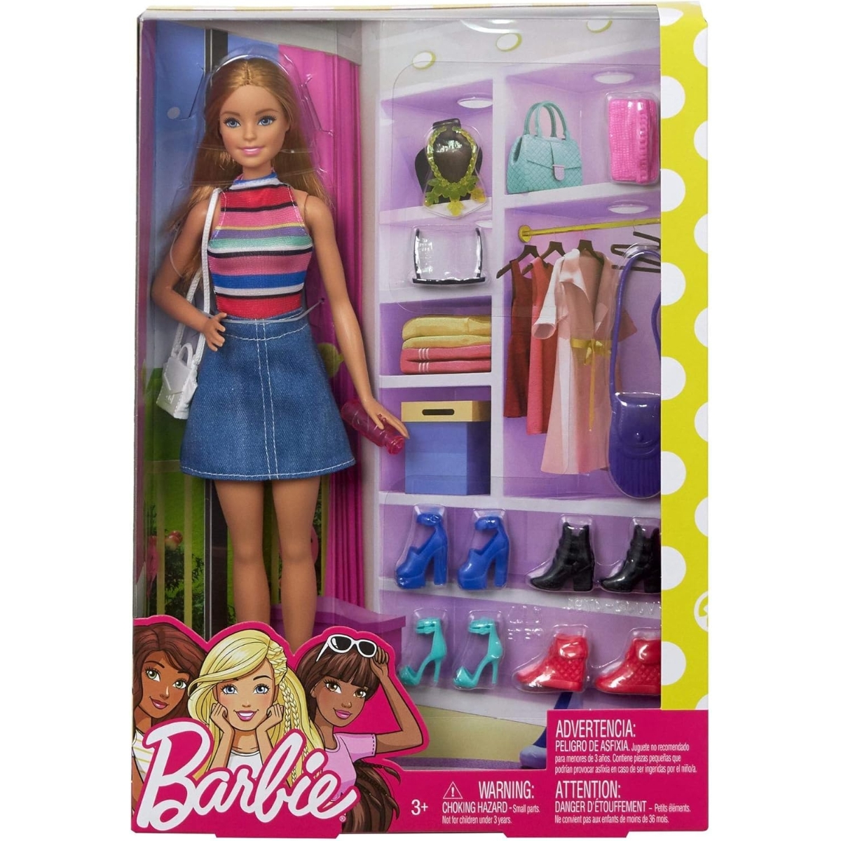 Barbie Fashion Doll with Accessories Girls, 3-4 Years