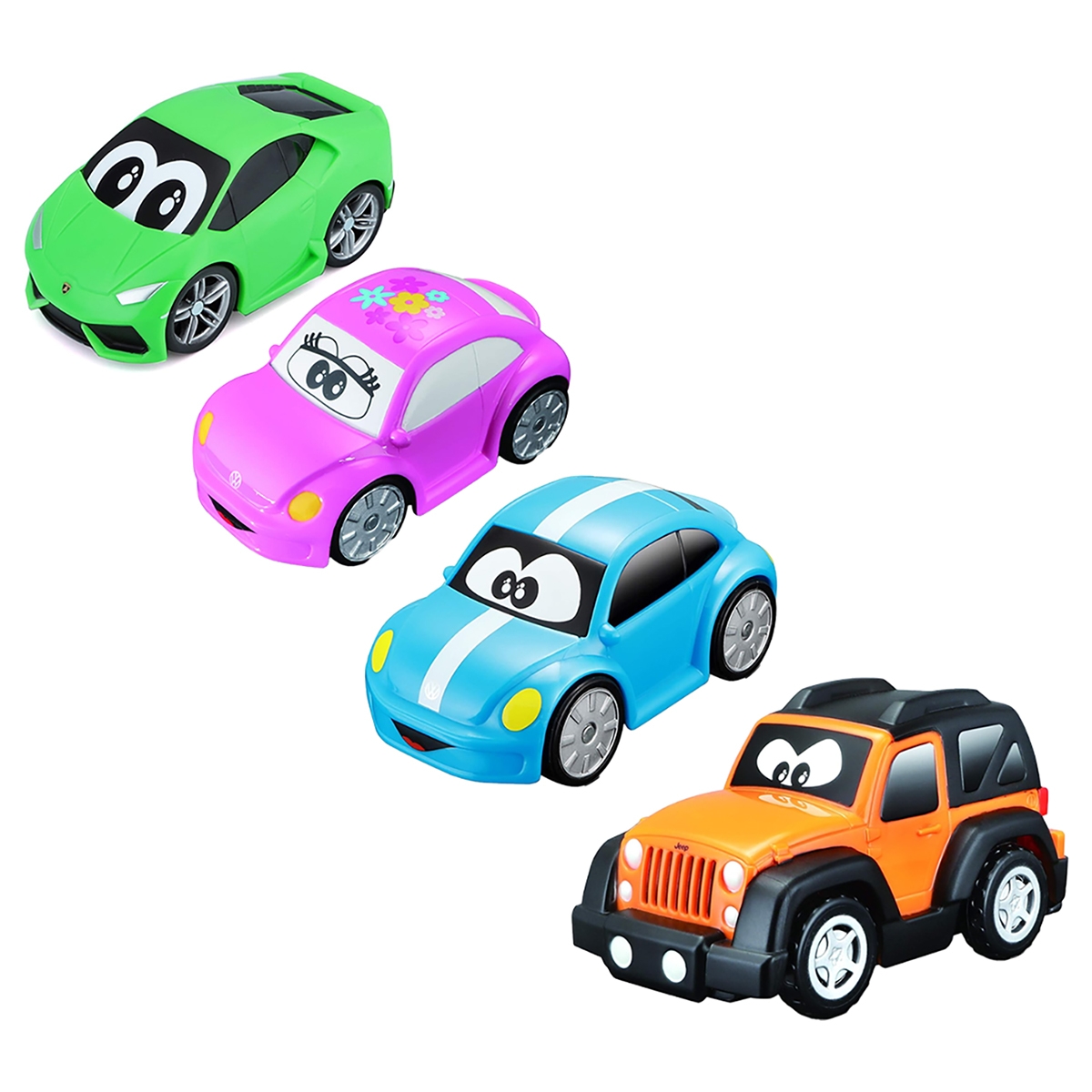 بي بي جونيور مجموعة سيارات أولى متنوعة للأطفال، 0-2 سنوات، مجموعة من 4