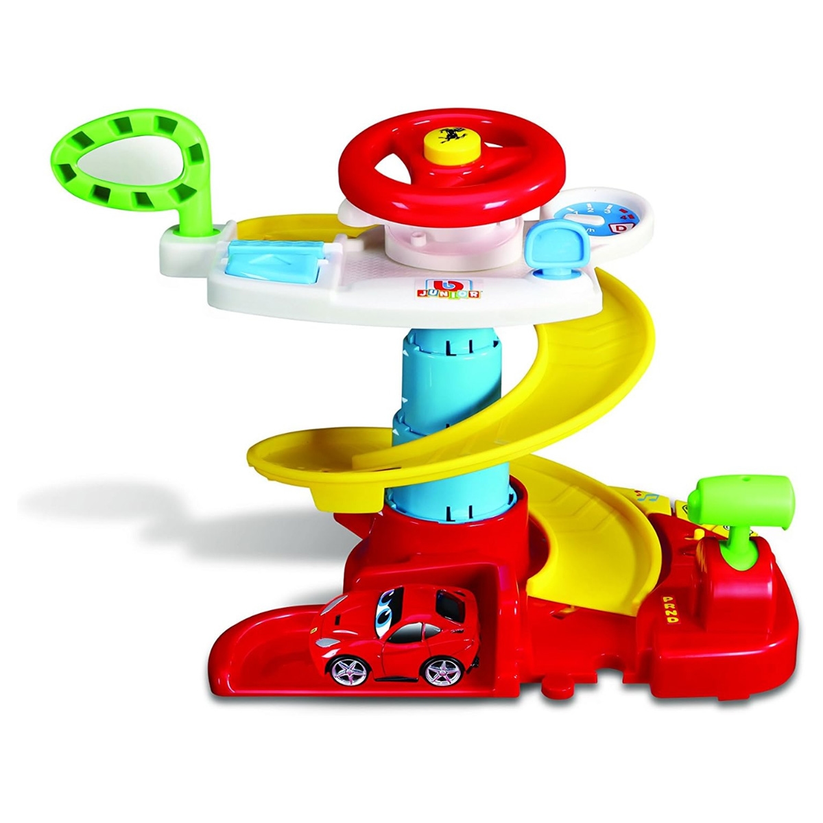 بي بي جونيور طقم سيارات فيراري داش إن درايف للجنسين، 3-4 سنوات