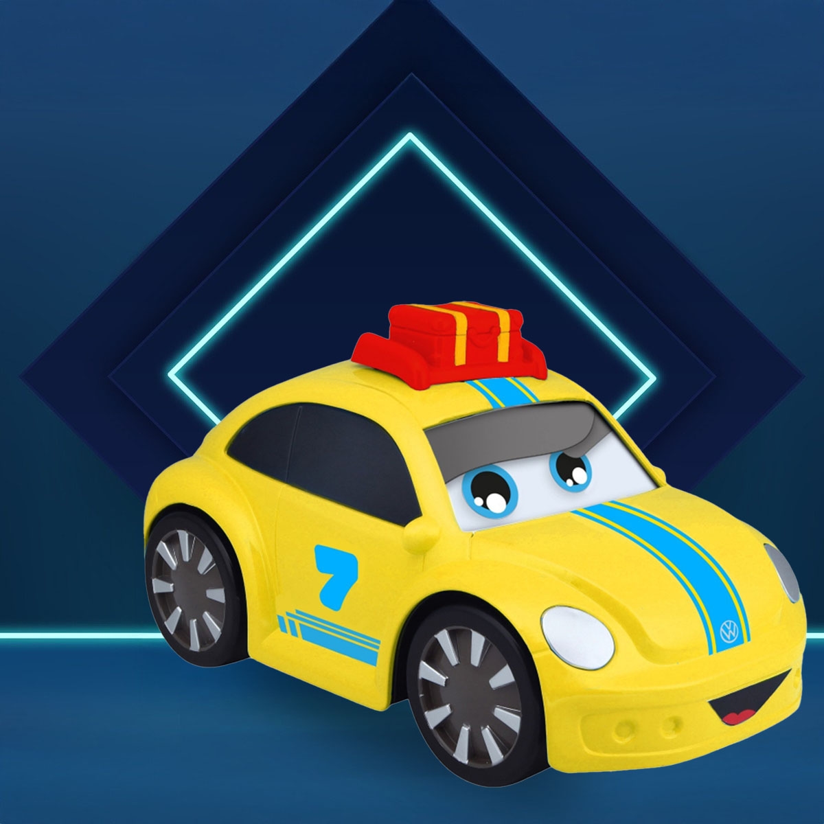 بي بي جونيور سيارة فولكس فاجن بيتل مضحكة للجنسين، 3-4 سنوات