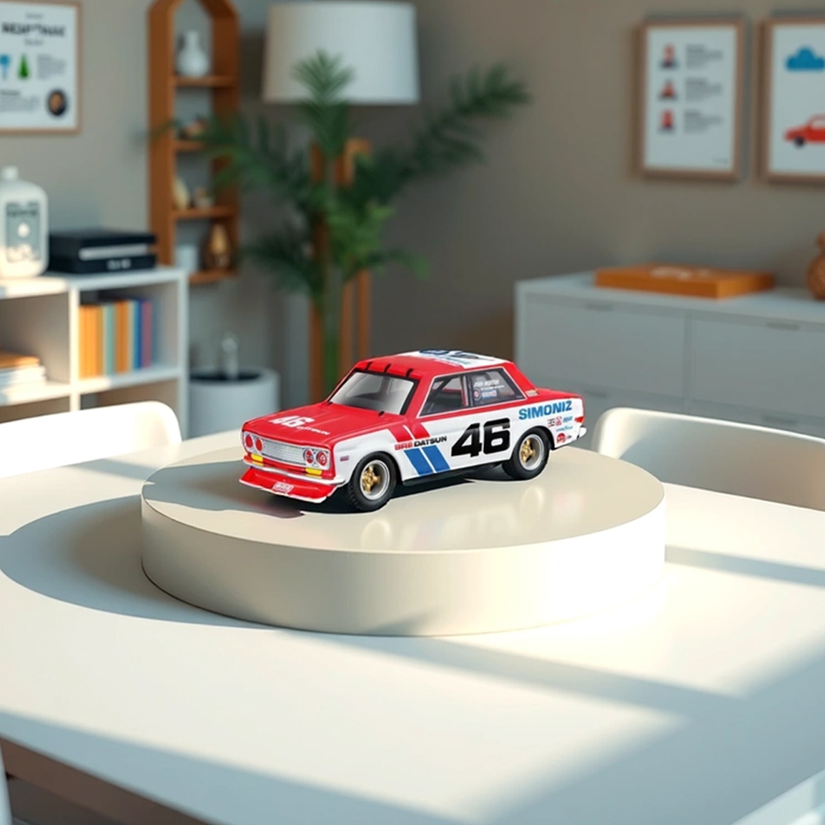 بوراغو بري داتسون 510 سيارة مجسمة معدنية بمقياس 1:43 للأولاد، 3-4 سنوات