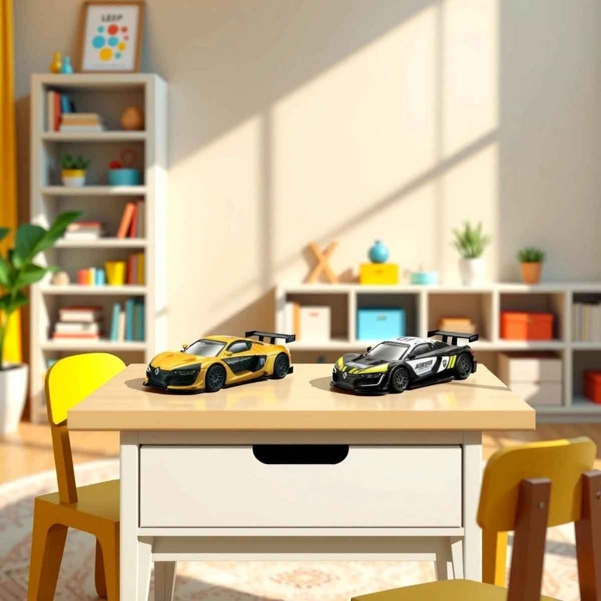 Bburago Street Fire Garage Parking Playset & Renault Sport Diecast Car Bundle Unisex, 3-4 Years