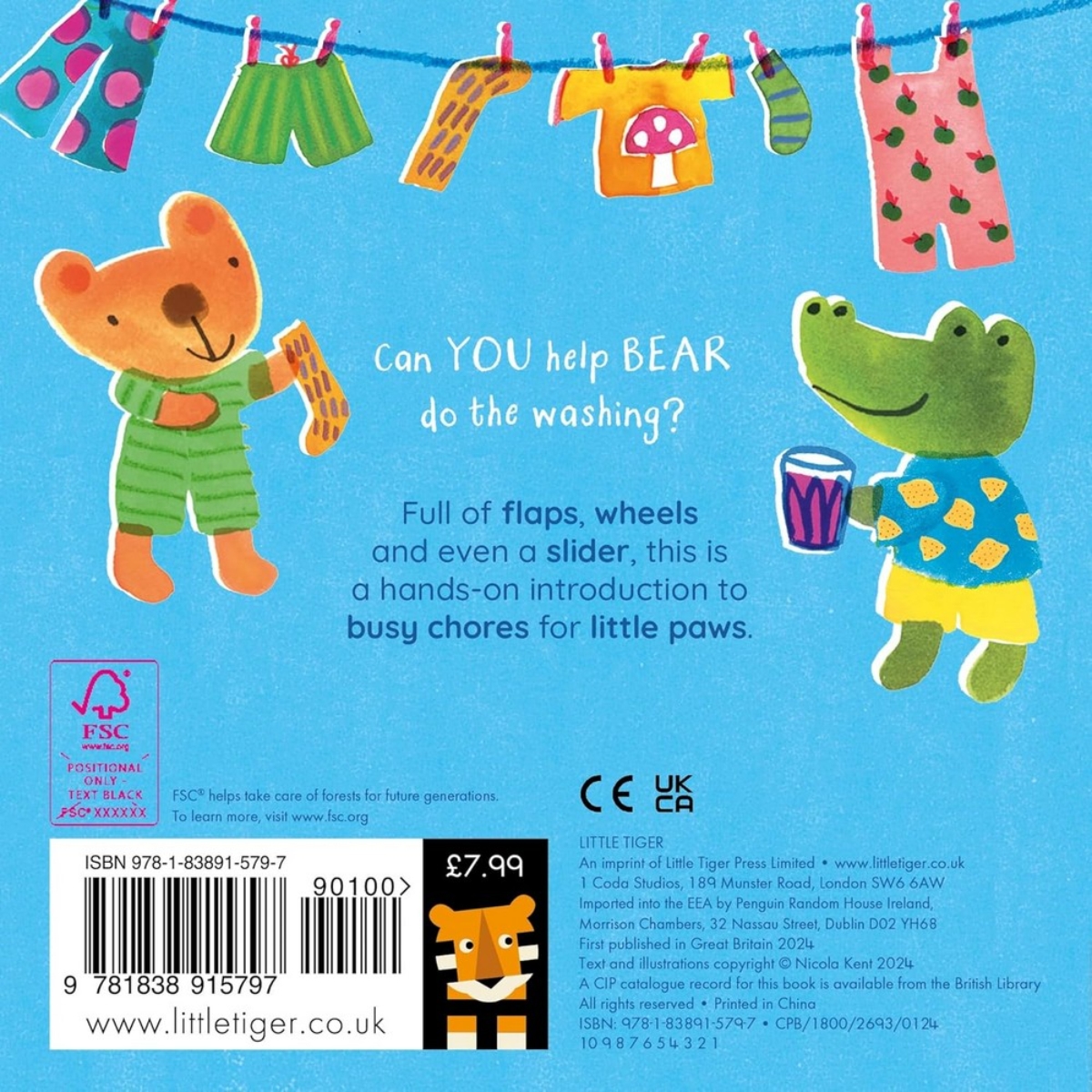 Bear's Wash Day by Nicola Kent - 4 July 2024