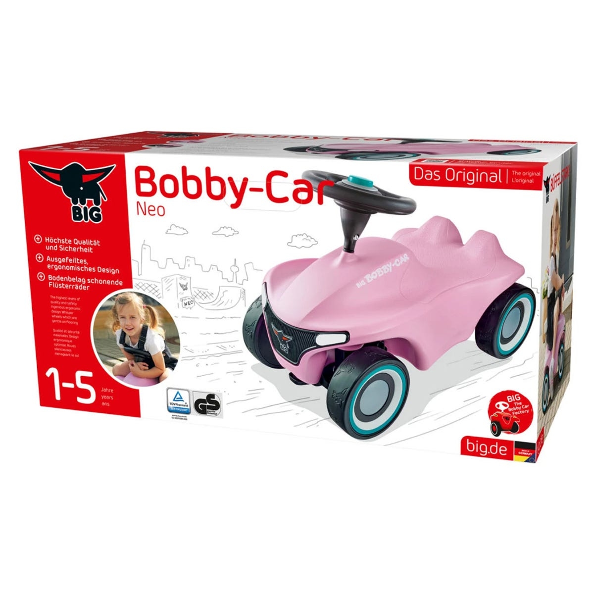 بيغ بوبي كار نيو لعبة ركوب أنثراسايت للأطفال، 0-2 سنوات