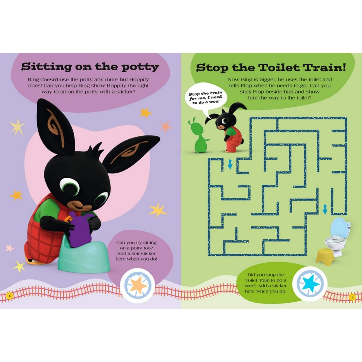 Bing: My Toilet Train Sticker Book تأليف HarperCollins Children’s Books - 7 يناير 2021
