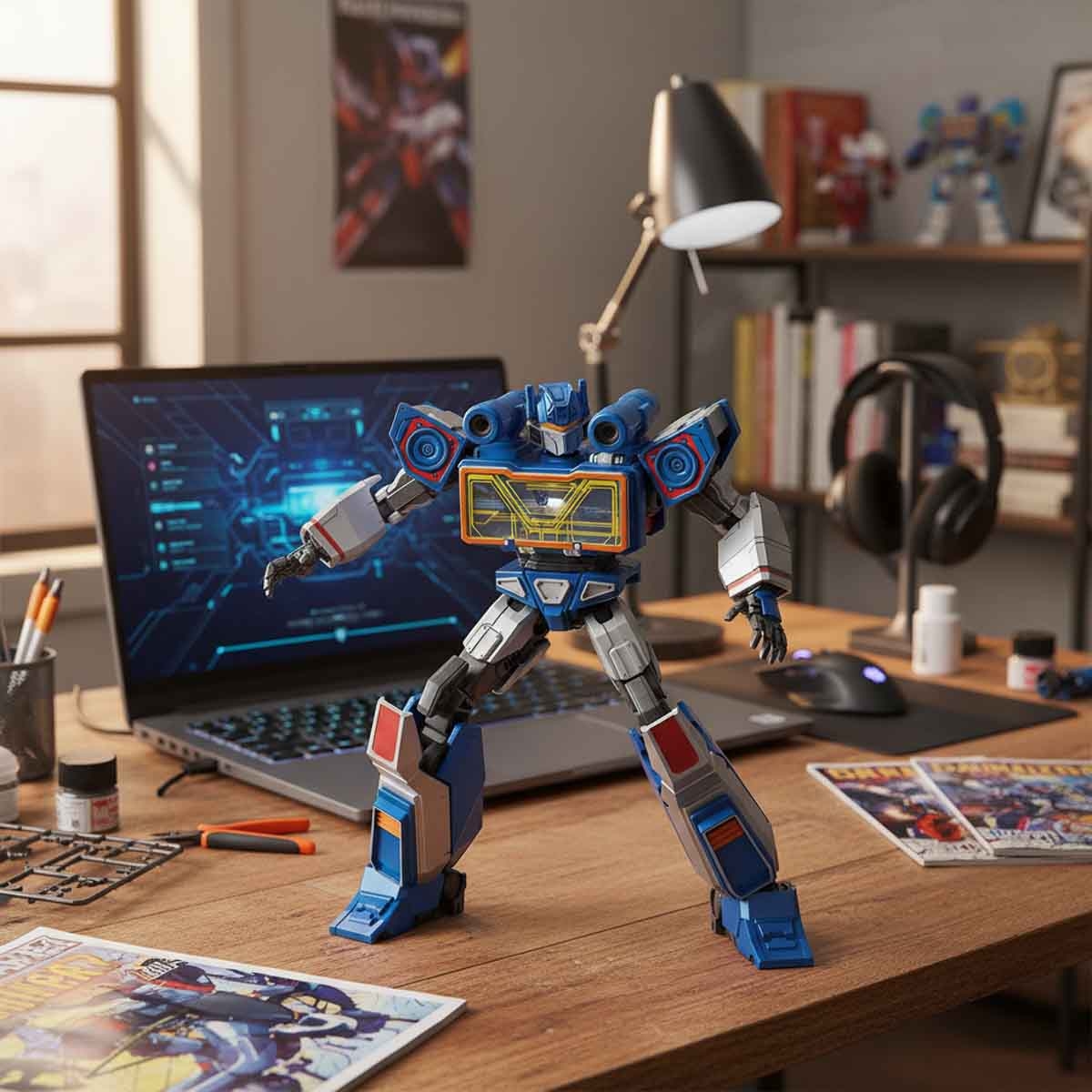 بلوكيس ترانسفورمرز 71183 كلاسيك كلاس 17 ساوند ويف مجسم أكشن قابل للتجميع – للجنسين، 13+ سنة