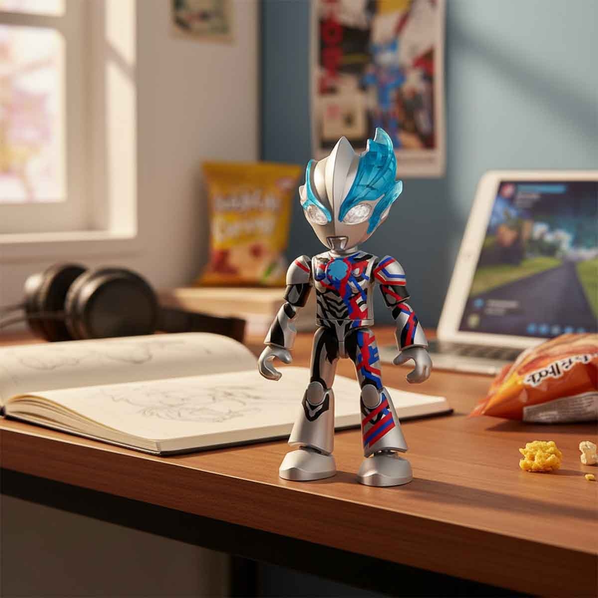 Blokees Ultraman 74828 Precool 04 Blazar Action Figure Model Kit Unisex, 3-4 Years