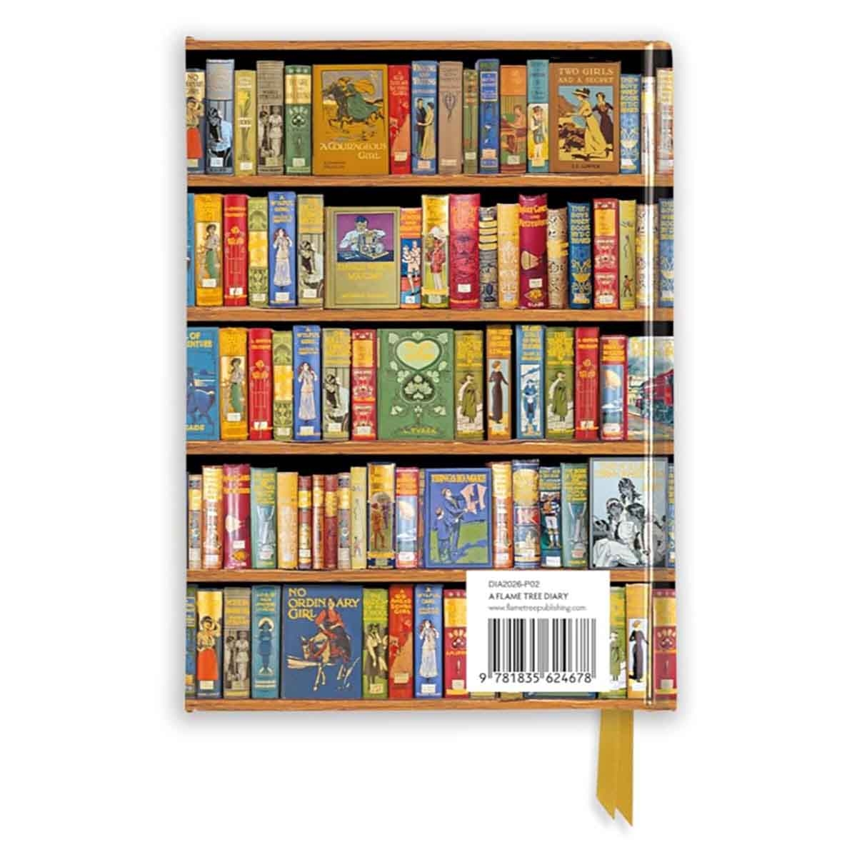 Bodleian Libraries: Bookshelves 2026 Luxury Pocket Diary Planner - Week to View by Flame Tree Studio - 19-08-2025