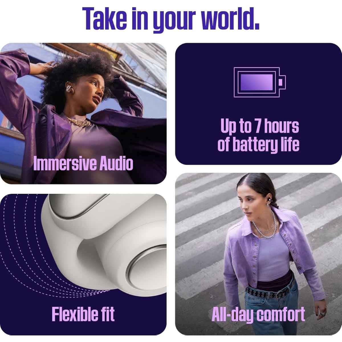 بوز ألترا أوبن سماعات أذن لاسلكية مفتوحة إصدار الذكرى الـ60 بلون دايموند