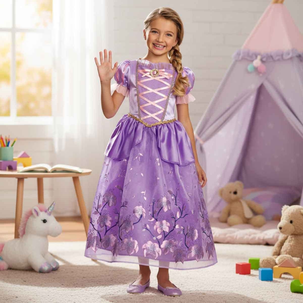 ديزني برنسيس زي فاخر رابونزل 117849K