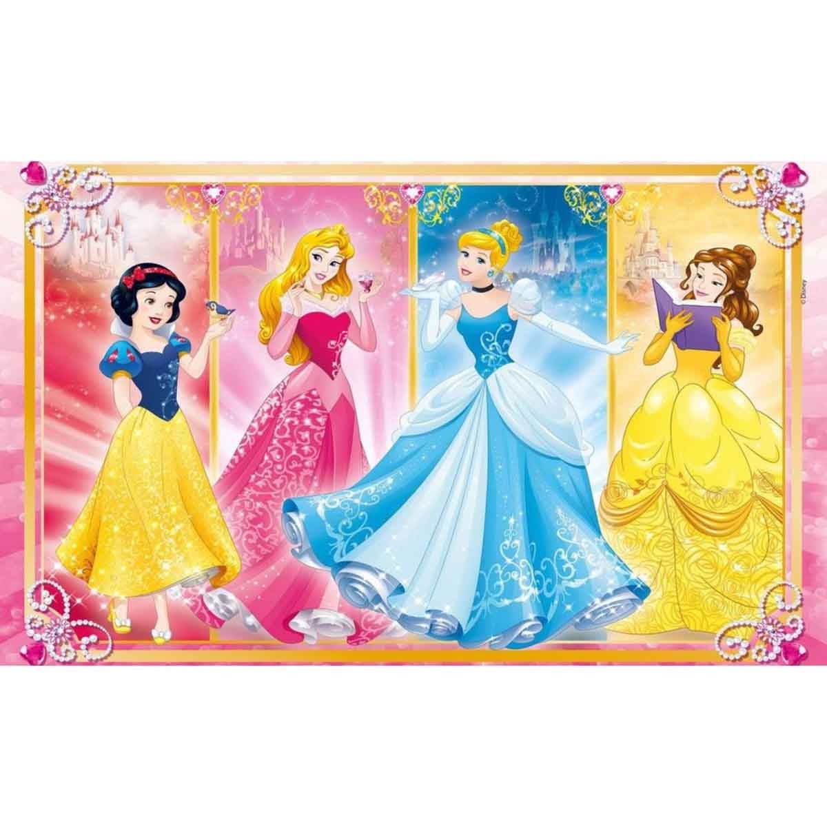 Clementoni Supercolor Disney Princess Jigsaw Puzzle Girls, 5-7 Years, Pack of 2