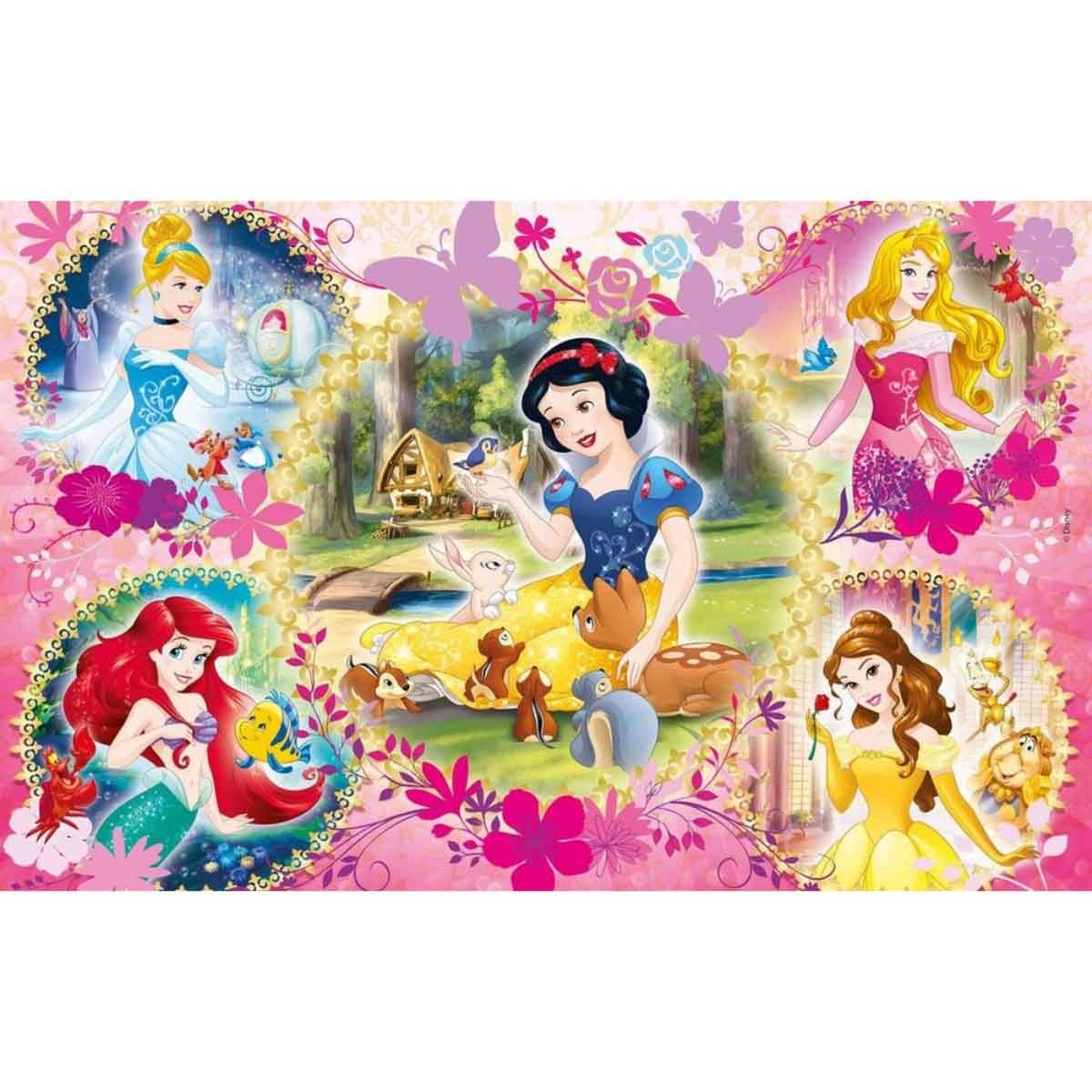 Clementoni Supercolor Disney Princess Jigsaw Puzzle Girls, 5-7 Years, Pack of 2