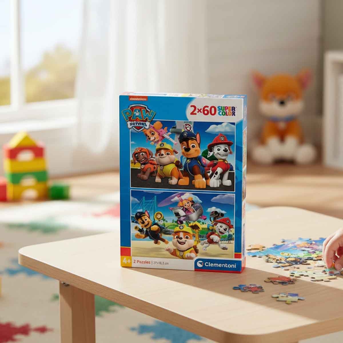 Clementoni Supercolor Paw Patrol Jigsaw Puzzle Unisex, 5-7 Years, Pack of 2