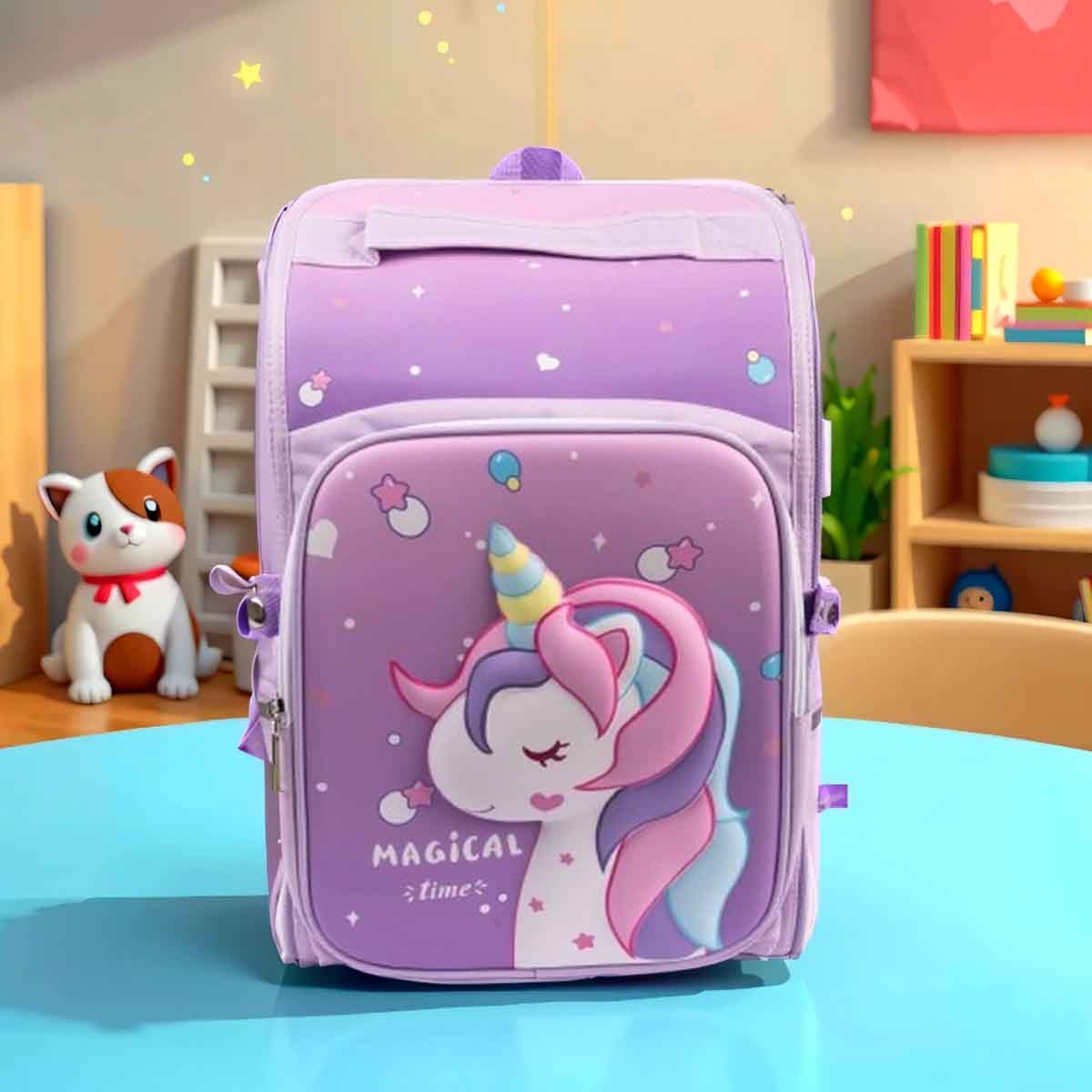 Cocobee 15" Cute Unicorn Printed Backpack Unisex, 3-4 Years