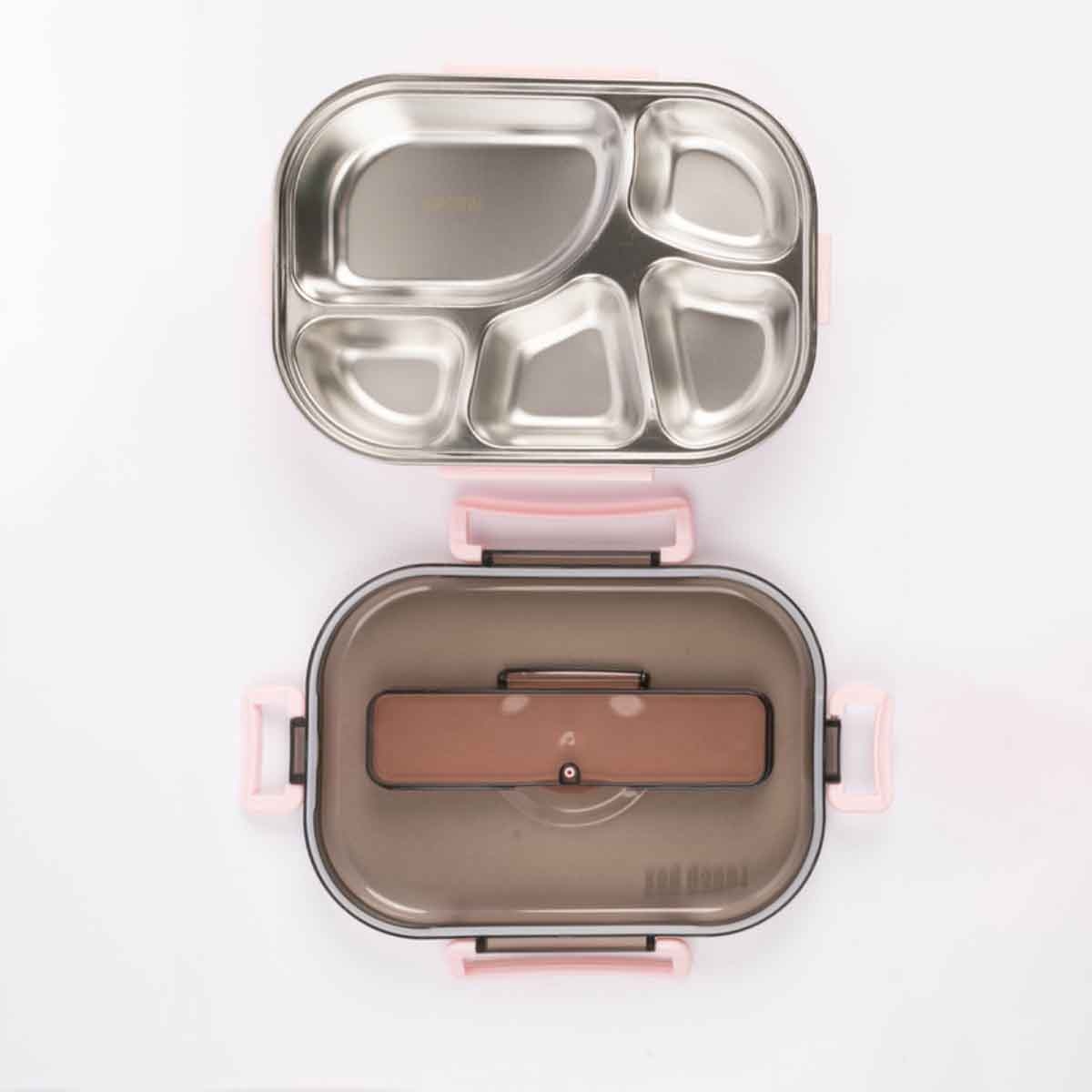 Cocobee Kids CCB009PINK504 Pink Oval Lunch Box Girls, 3-4 Years