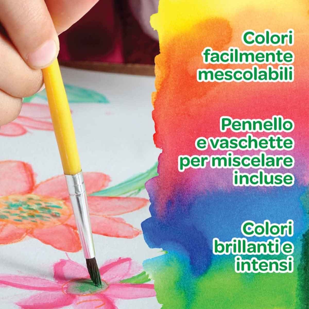 Crayola 12-Paint Watercolour Palette with Brush Unisex, 3-4 Years