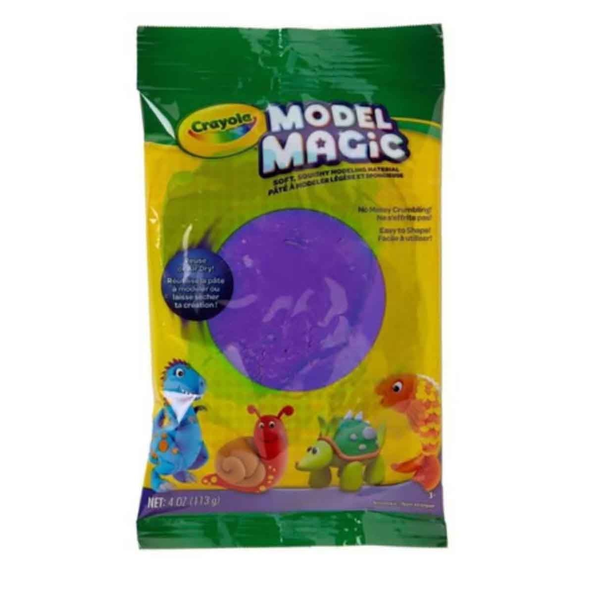 كرايولا طين تشكيل موديل ماجيك بلون بنفسجي بحجم 4 أونصات للجنسين، من عمر 3 إلى 4 سنوات