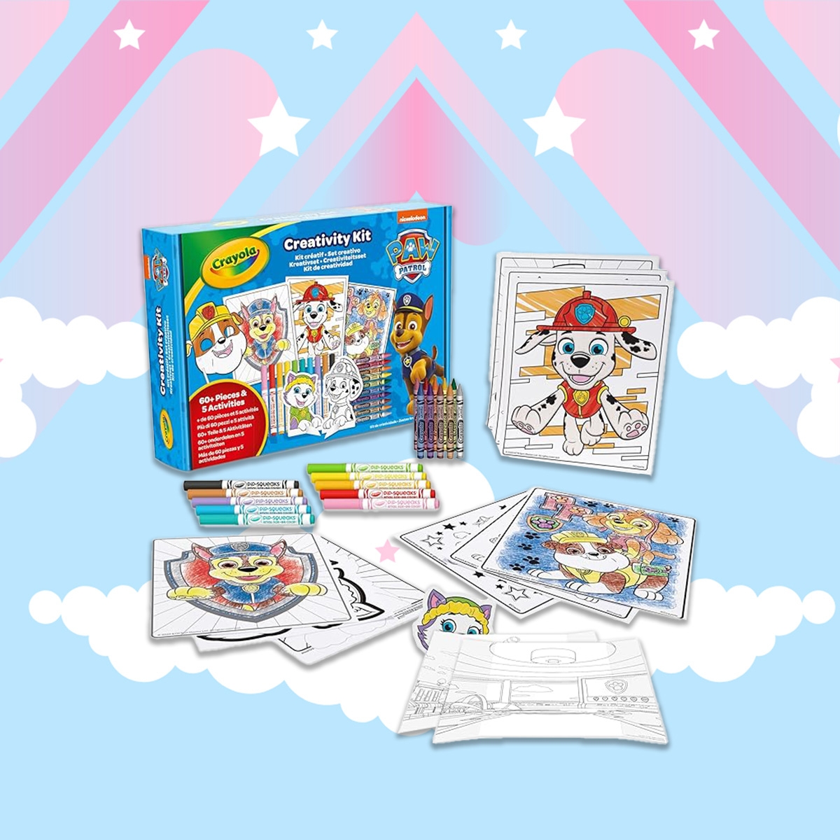 كريولا مجموعة إبداع باو باترول 5 في 1 للجنسين، 3-4 سنوات