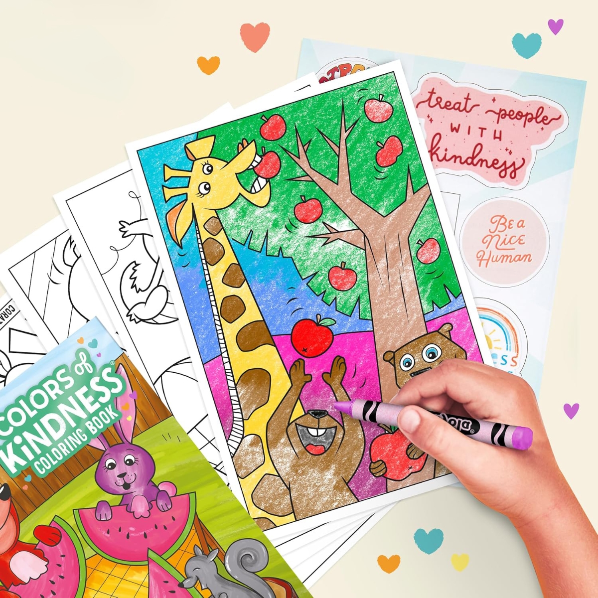 كرايولا دفتر تلوين كولورز أوف كايندنس للجنسين، 3-4 سنوات