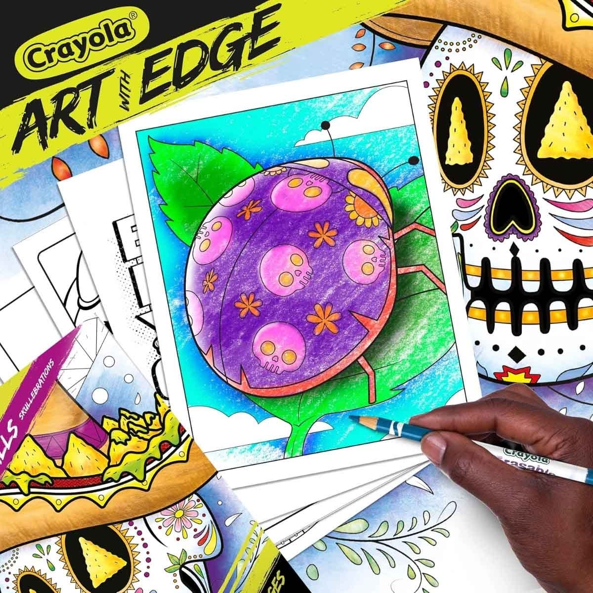 Crayola Crayons & Oil Pastels with Colouring Book & Blank Paper Pad Bundle Pack Unisex, 5-7 Years