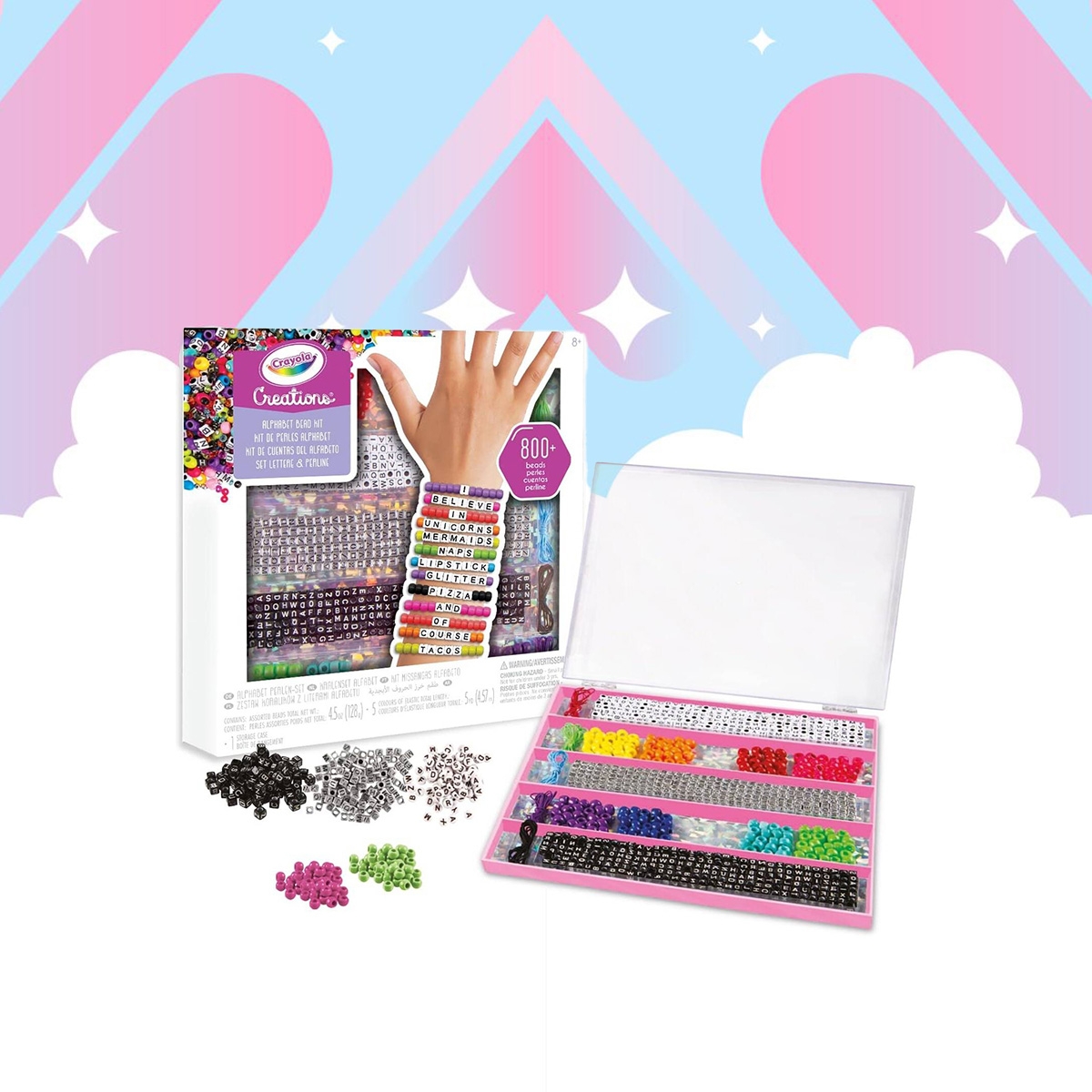 Crayola Creations Alphabet Bead Kit Girls, 8-10 Years