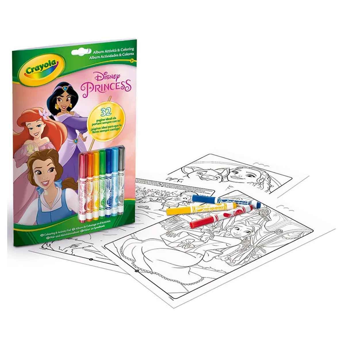 Crayola Disney Princess Activity Set with Markers Girls, 3-4 Years