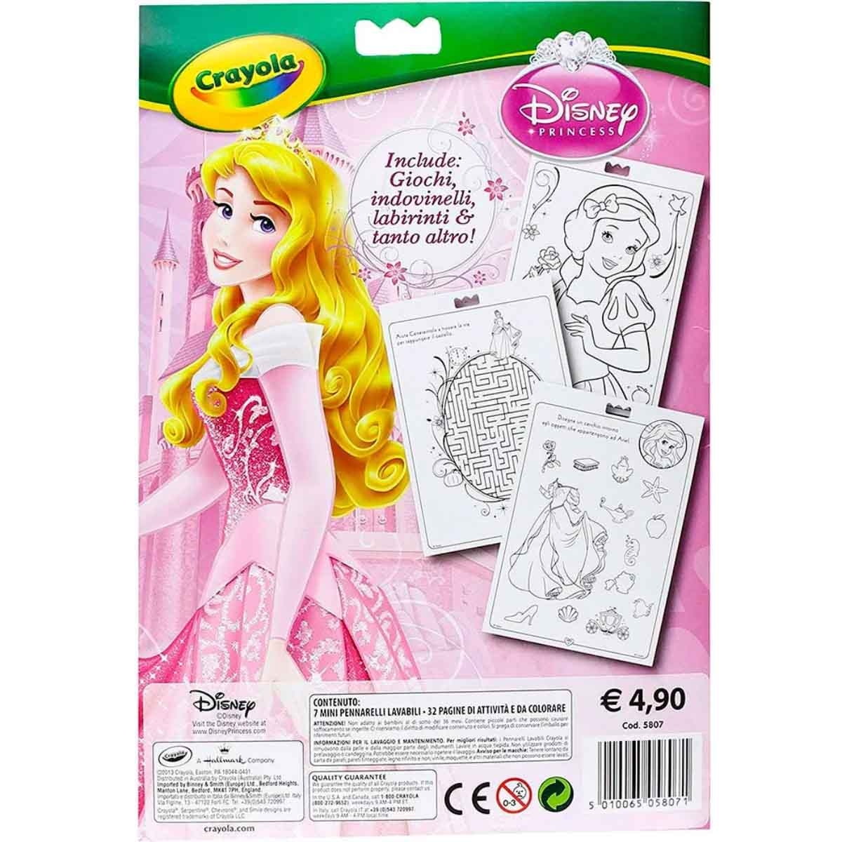 Crayola Disney Princess Activity Set with Markers Girls, 3-4 Years