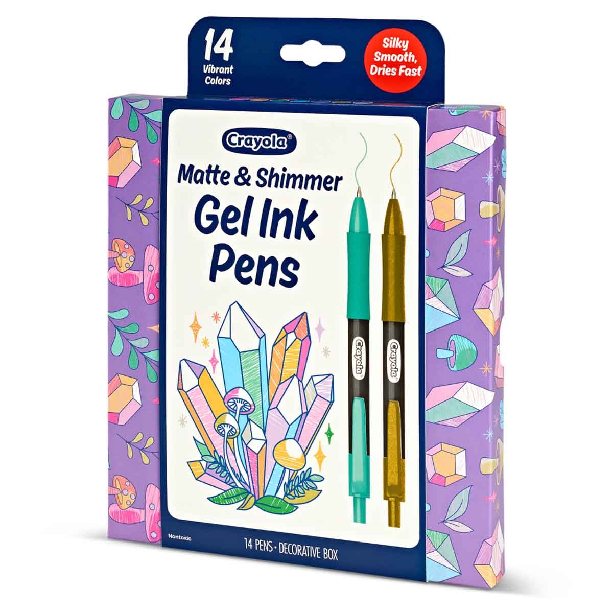 كرايولا مجموعة اقلام جل انك مات ولامع، للجنسين، 8-10 سنوات