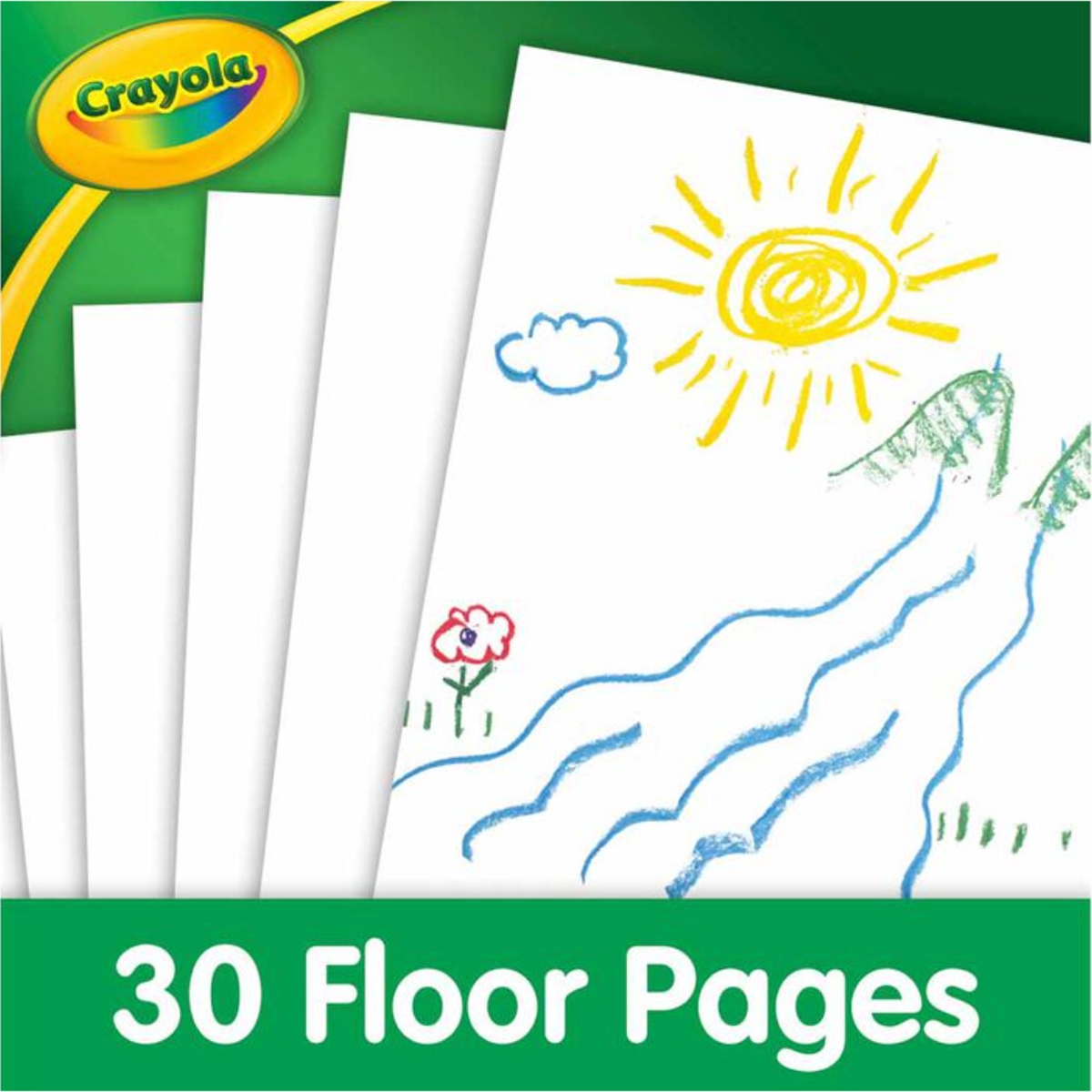 كريولا لوحة أرضية ورقية عملاقة للجنسين، 3-4 سنوات، مجموعة من 30