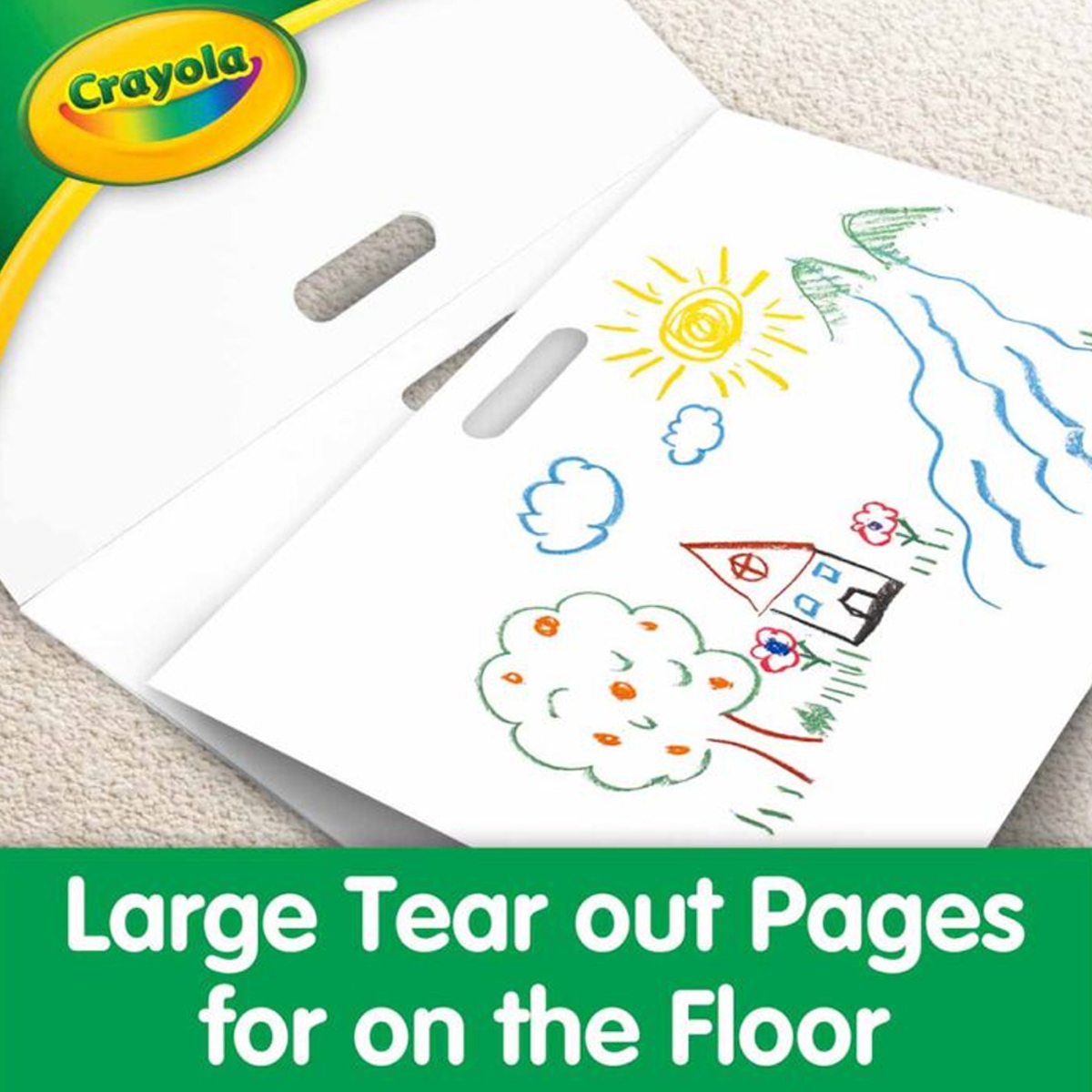 كريولا لوحة أرضية ورقية عملاقة للجنسين، 3-4 سنوات، مجموعة من 30