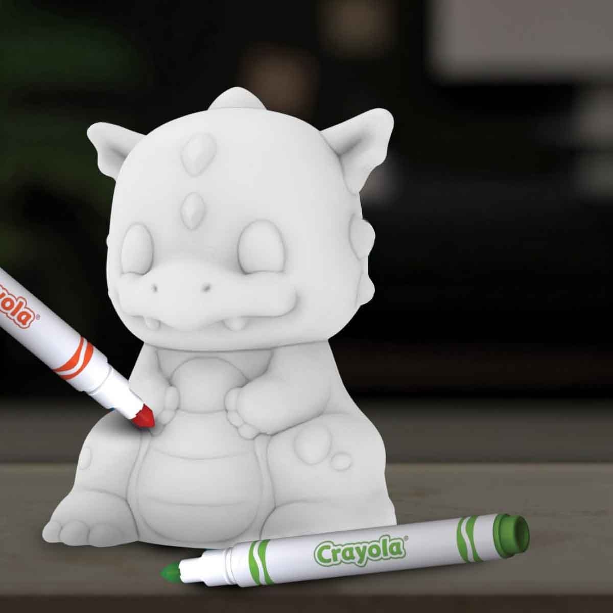 كرايولا لايت ابس مجموعة لعب دراجون مضيء في الظلام، للجنسين، 5-7 سنوات