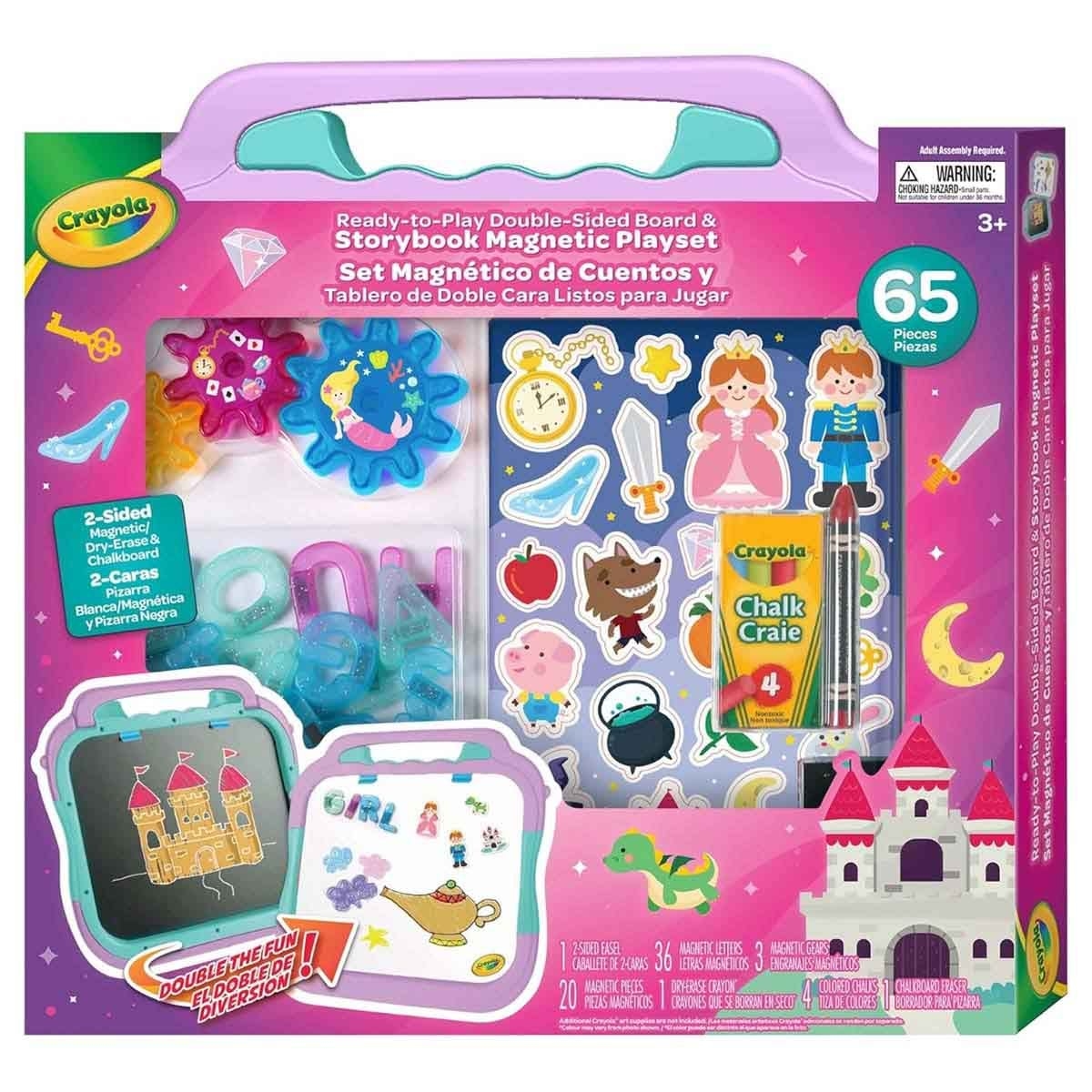 Crayola Fairy Tale Board with Ravensburger Bookcase & Ankit Toys Sequel Board Game Bundle Unisex, 13+ Years