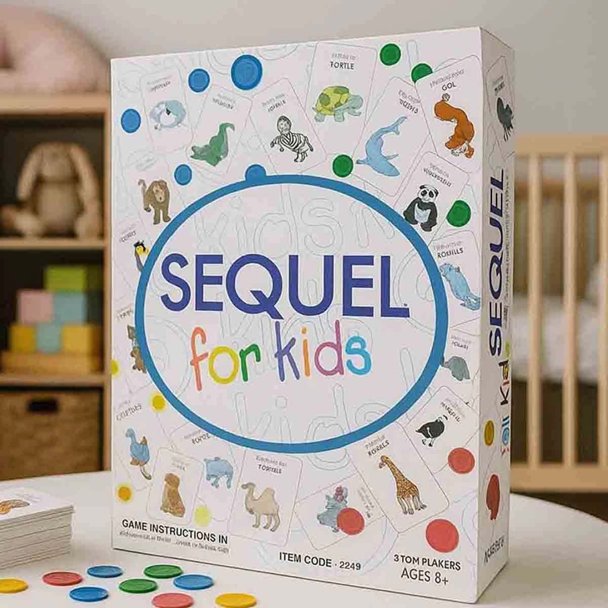 Crayola Fairy Tale Board with Ravensburger Bookcase & Ankit Toys Sequel Board Game Bundle Unisex, 13+ Years