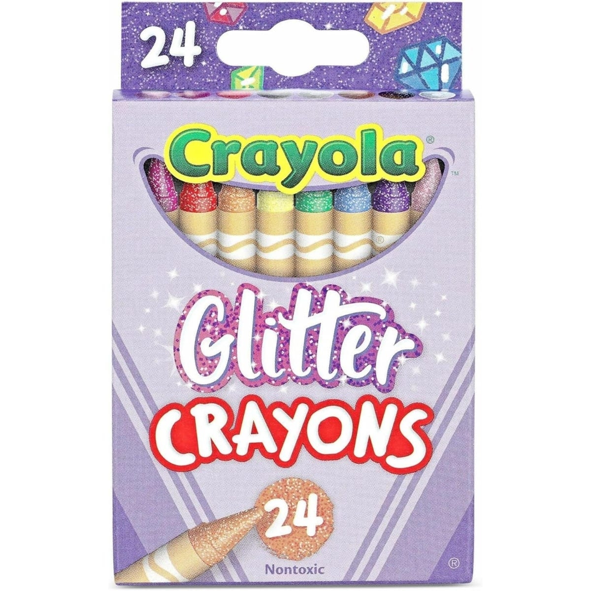 كرايولا آرت ويذ إدج كتاب تلوين حيوانات الغابة مجموعة من شمع تلوين لامع