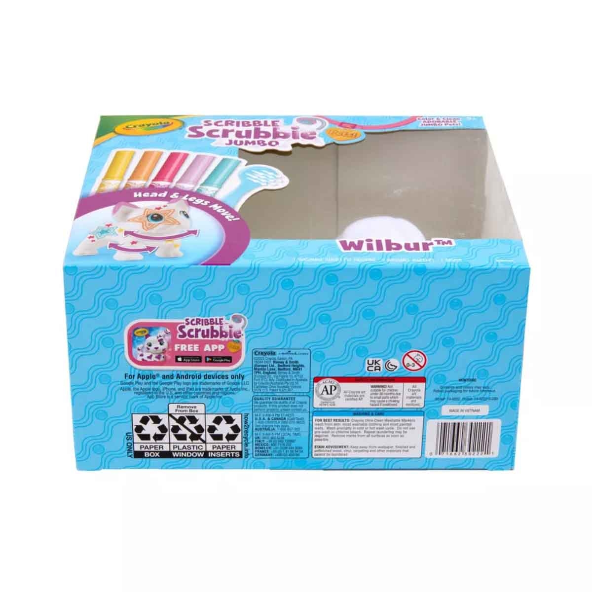 كرايولا سكربل سكروبي مجموعة لعب بيغ ويلبر بولدوغ فرنسي جامبو، للجنسين، 3-4 سنوات